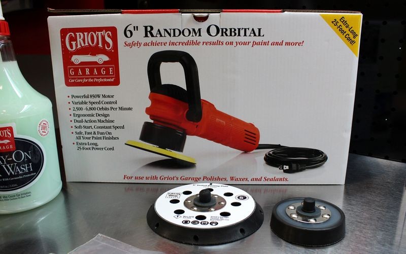 Griots Garage Complete 3 inch Random Orbital Kit with 10ft Cord