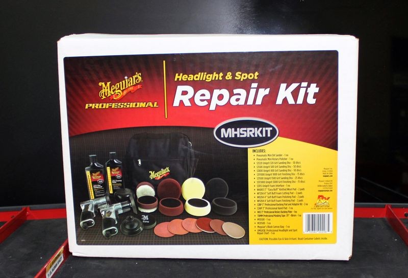 Meguiar's New 3 Inch Professional Headlight & Spot Repair Kit