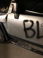 Riot, sorry protest, damaged fj cruiser.  Spray paint removal-img_0251-jpg