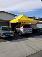 Mounted both of my California Palms 10 x 15 canopy frames in my Mobile rig today!-1-jpg