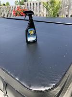 Marine 31 Vinyl Protectant on Hot Tub cover. Great Stuff-img_0003-jpg