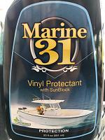 Marine 31 Vinyl Protectant on Hot Tub cover. Great Stuff-img_0005-jpg