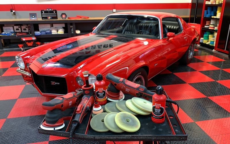 Shot of all products used to detail car.