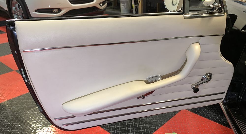 Leather seats after treatment.
