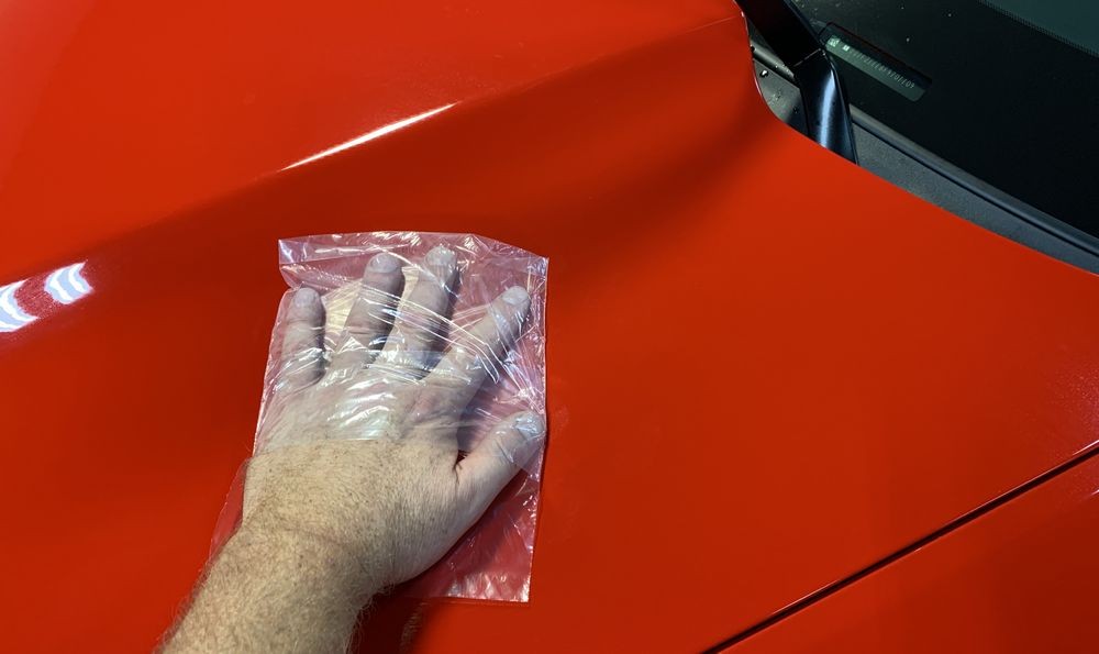 Baggies test on red Camaro.