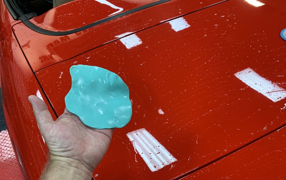 Detailing clay is one of the best ways to remove above-surface contamination.